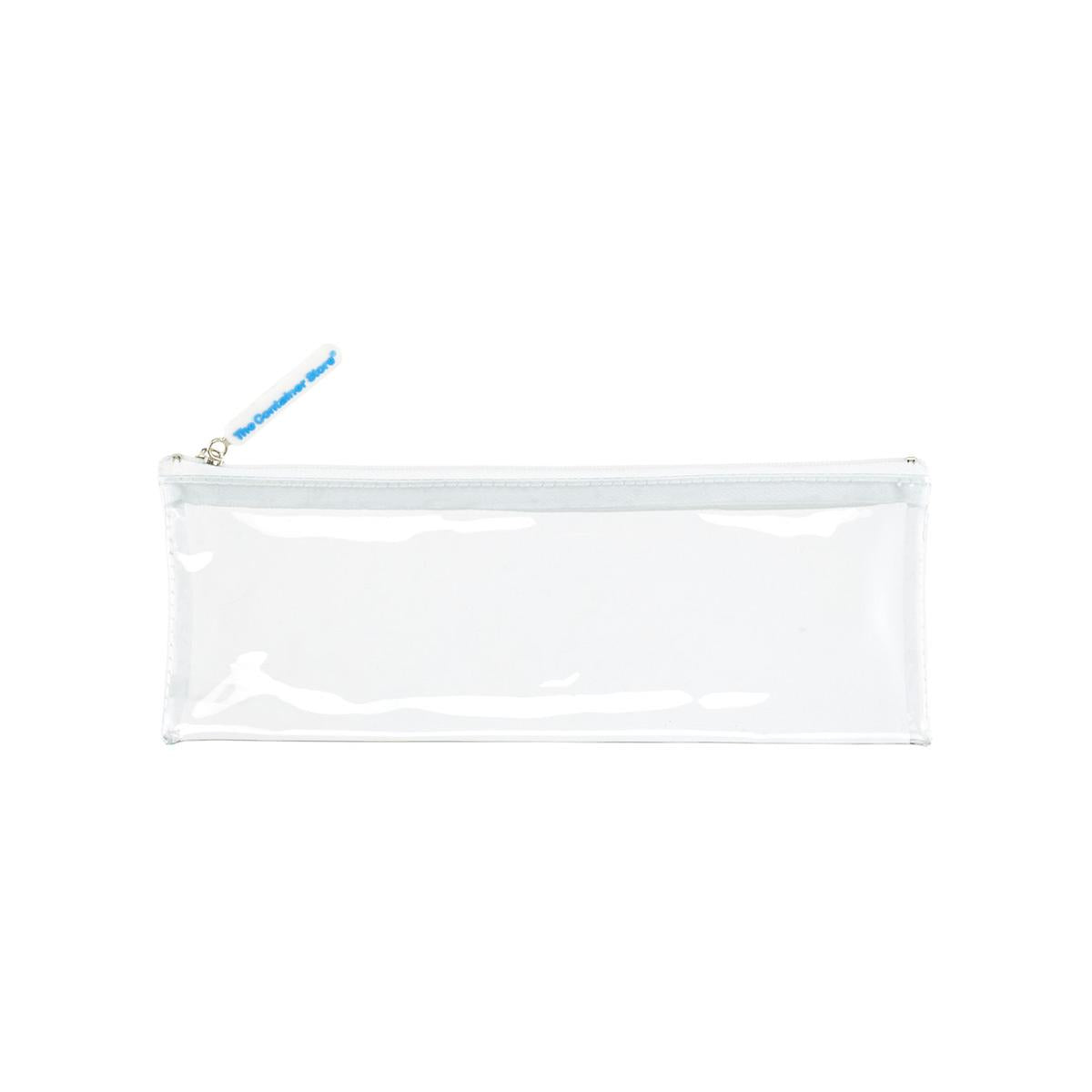 Medium White Zippered Clear Pouch – VIASEARS BEAUTY