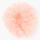 GIANT SWISS DOT SHEER HAIR SCRUNCHIE - BLUSH PINK