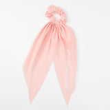 SMALL BRIDESMAID HAIR SCRUNCHIE SCARF - PINK