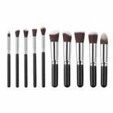 10 Piece Mini Travel Kabuki Brush Set