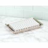 Metal Bathroom Guest Hand Towel and Vanity Storage Tray - 6.5" x 10"
