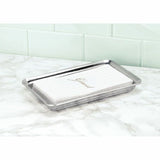 Metal Bathroom Guest Hand Towel Storage Organizer Tray