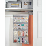 Fabric Hanging Jewelry Organizer for Closet Storage