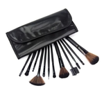 12 Piece Professional Black Brush Set