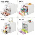 3 Drawer Stacking Eyeglass Storage Box with Clear Drawers