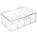 8 Section Large Stacking Hair Accessory Storage Box - 7.25" x 10.75" x 3.75"