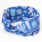 CACTUS TWIST HEADWRAP - BLUE