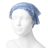 BLUE PRINT SCARF HEADWRAP