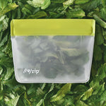 Green Re-Zip Reusable Storage Bags