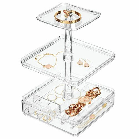 10 Section Jewelry and Accessory Organizer Storage Tray