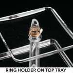 10 Section Jewelry and Accessory Organizer Storage Tray