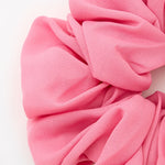 GIANT SOLID HAIR SCRUNCHIE - CANDY PINK