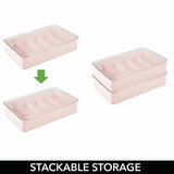 5 Section Stacking Eyeglass Storage Organizer Box - Light Pink