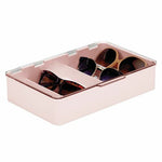 5 Section Stacking Eyeglass Storage Organizer Box - Light Pink