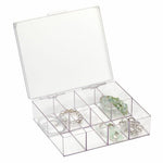Plastic Jewelry Storage Box - 8 Compartments